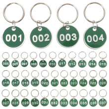 50Pcs Aluminiumlegerings Förvarings Etiketter Metall Siffror 1-50