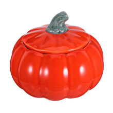 Ceramisk Pumporformad Bordsplåt För Efterrätt Med Lock Stegskål