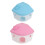 2Pcs Small Animal Plastic Hamster Hideout Hut Multicolor Safe Toy 1