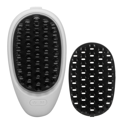 Elektrischer Kopfmassage-LED-Vibrationsbürste Rot/Blau