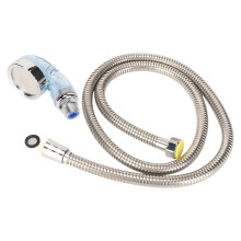 Waschbecken-Duschkopf-Set 120cm verchromt blau