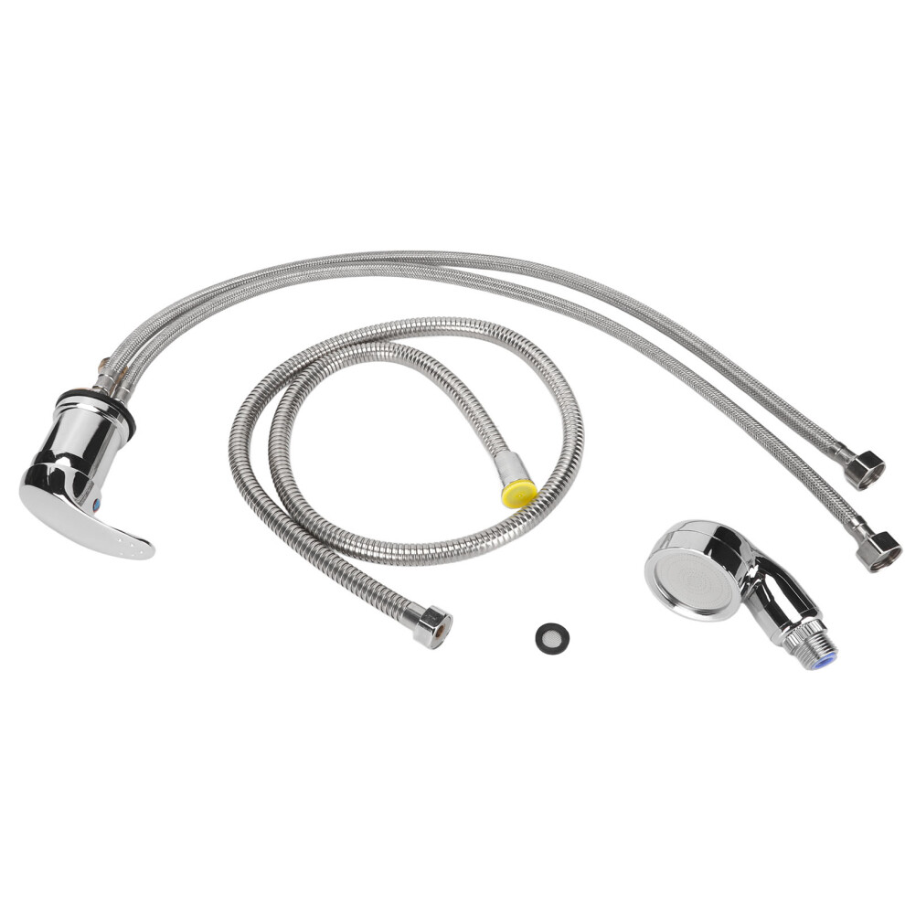 Shampoo Faucet Sprayer Kit Hot Cold Mixer Sink Valve Salon Barbershop 461605456157