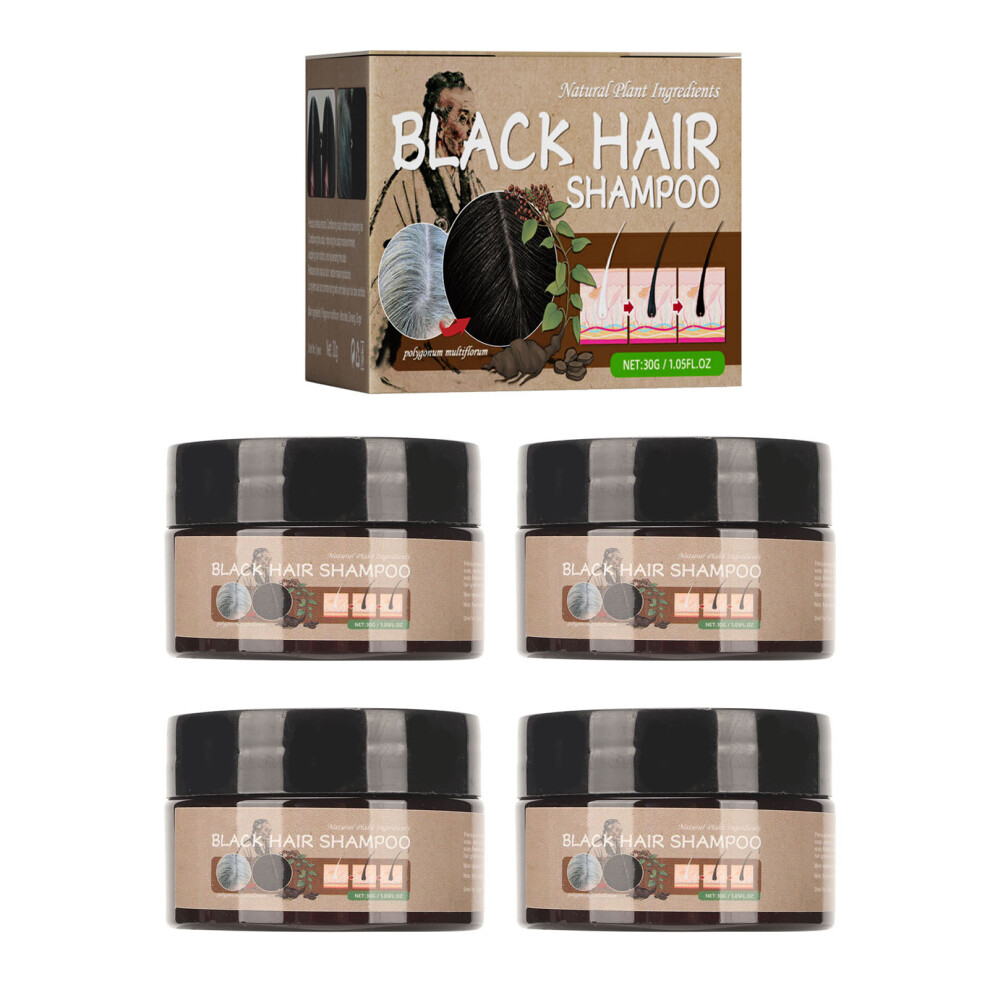 4pcs Polygonum Multiflorum Hair Darkening Shampoo Bar 30g