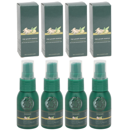 4Pcs Haar Groei Spray Gember 30ml