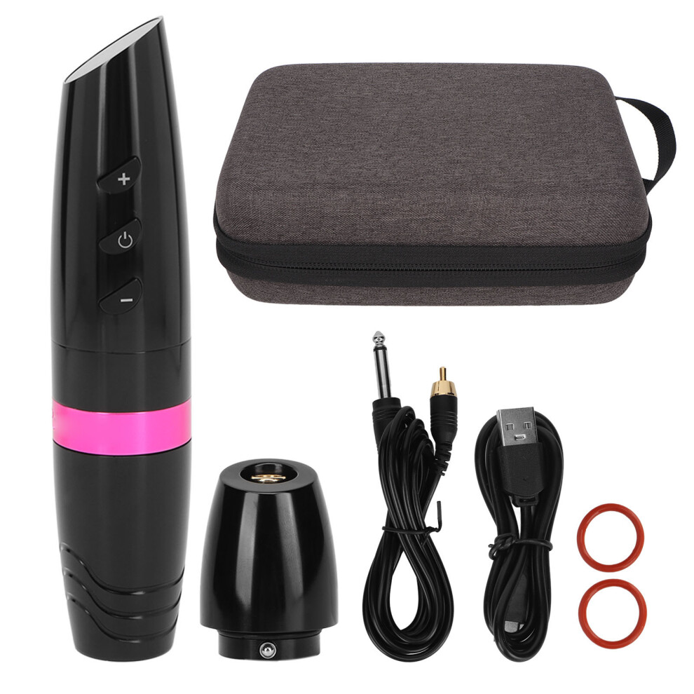 1800mAh RCA Tattoo Pen 4.0mm Stroke Wireless Coreless Motor LCD