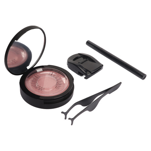 2 Paar Wimpern Eyeliner Set Mit Kleber und Lockenstab