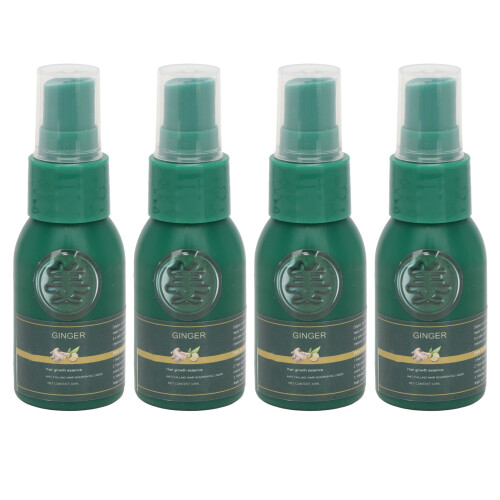 4Pcs Haar Groei Spray Gember 30ml 2