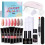 Nail Extension Gel Set UV LED Lamp Base Top Coat Tools 4
