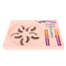 16 Paar magnetische Wimpern mit Eyeliner, wasserdicht, 3D
