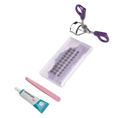 Cluster Wimpern Kit DIY Pinzette Lockenkleber Set 2