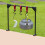 1 Set Aluminiumlegering Camping Förvaringsstativ Svart 3