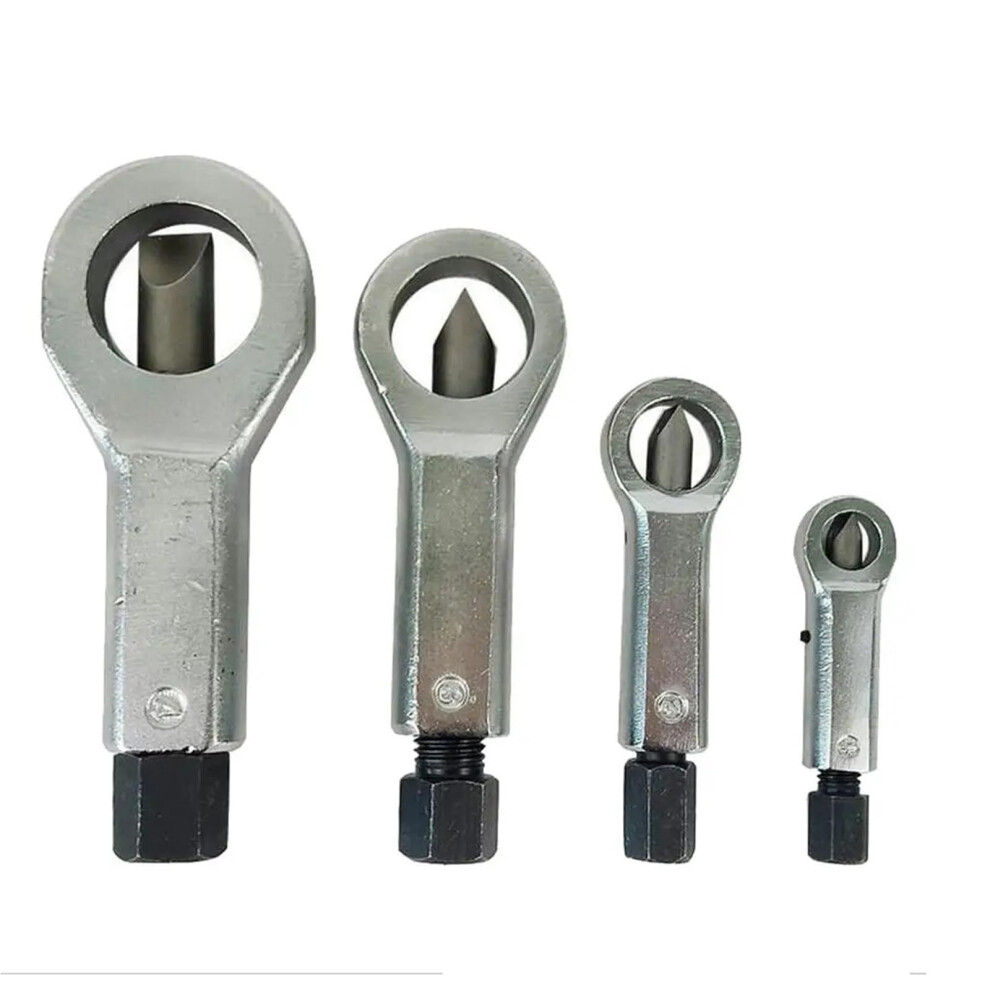 Nut Splitter 4-Piece Set For Removal Of Damaged Stuck Nuts Handy Nut Remover Puller Cutter Tools 9105992822430