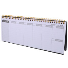 Office Veckoschema Anteckningsbok Engelsk Planering