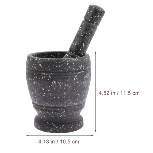 1 Set Mörta Stötstock, , Vitlöksmasker, Köksutrustning 1