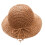 Flickors Solhatt Av Halm Solskydd (Khaki) 11