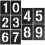 1 Set Nummerstencil 0-9 För Målning På 9