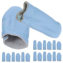 20Pcs Läderstrumpor Praktiska Fingerskydd (Slumpmässig Färg)