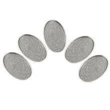 5St 25 Mm Legerings Tidsbasbricka Rund Hålformad Brosch För Smycken