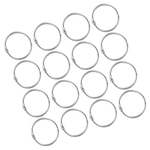 20Pcs Metall Häftklammer Ringar Multifunktion Nyckelringar Blockringar