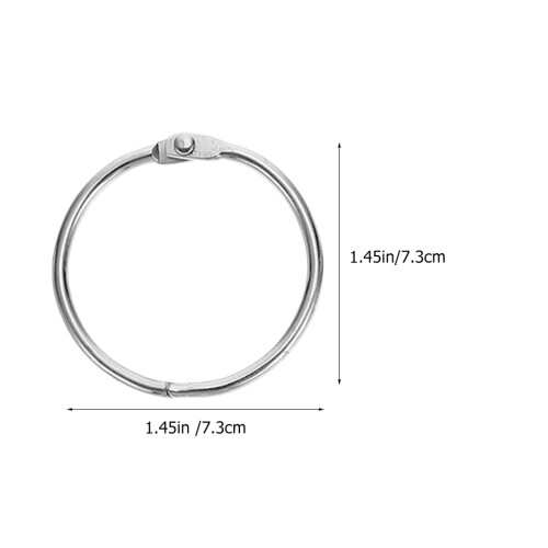 20Pcs Metall Häftklammer Ringar Multifunktion Nyckelringar Blockringar 1