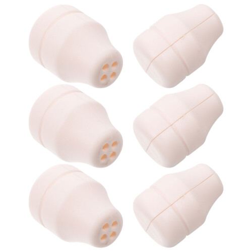 6Pcs Beige Plastic Window Blind Cord Pull Drops Stylish Lightweight