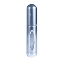 (Glossy Silver) 6x Refillbare Parfümzerstäuber 5ml aus Metall undichtsfrei