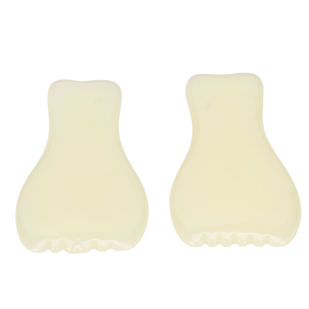 Dark 2Pcs Facial Gua Sha Massage Board Resin Skin Smoothing