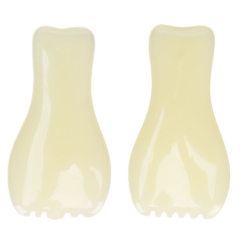 2x Gesichts-Gua-Sha Massageplatte Resin 1