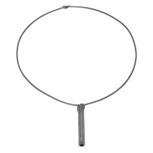 (Black) Stressrelief-Atemkette Titanstahl Anhänger Gold