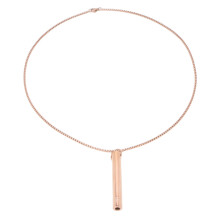 (Rose Gold) Stressrelief-Atemkette Titanstahl Anhänger Gold