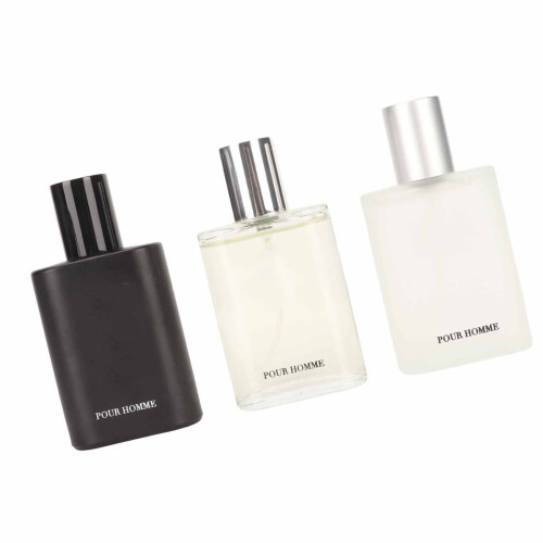 3x 30ml Herrenparfum Set Aluminium 2
