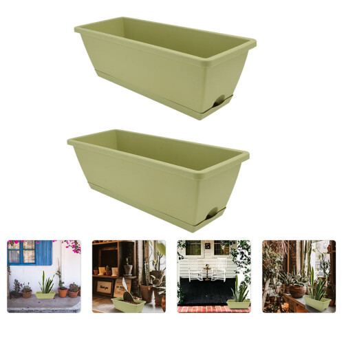 2 St Styrenplast Blomlåda För Grönsaksodling Använda 2