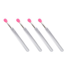 20 Stück Silikon Doppelseitige Lippenpinsel-Set für Lippenstift, Lipgloss & Balsam