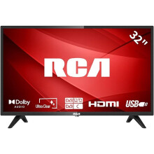 RCA 32 Inch 720P TV, Freeview HD Dolby Digital Audio DVB T2/S2 HD Television HDMI USB Earphone Output Media Player Monitor PS5 Xbox