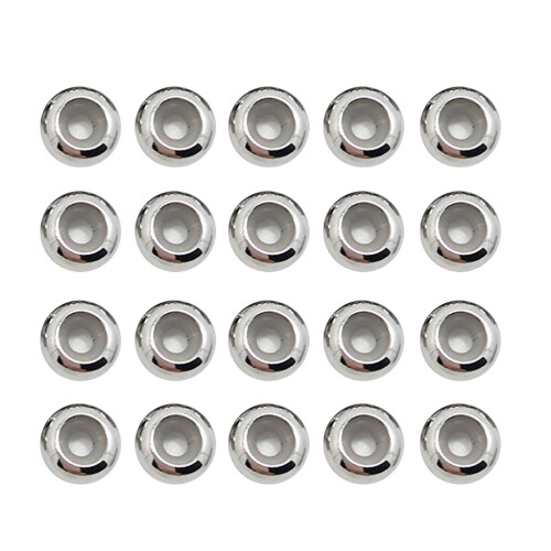 20Pcs 6 Mm Rostfritt Stopperkulor För Läderremmar