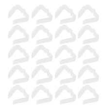 20Pcs Julbelysningsklämmor – Väderhållna Plastfogvinklar