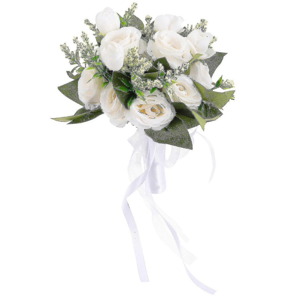 Kikidex (As Show, One Size) Bridesmaid Bouquets Wedding Wedding Bride Bouquet Bridal Bouquets Bride Fake Bouquet Bride Bridal Bouquets Wedding