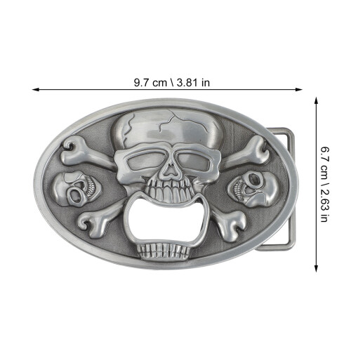 Skull Flasköppnare Multifunktionell Bältespänne För 1
