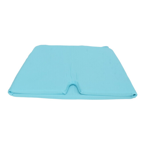 (Blue) Cold Compress Head Wrap Migraine Relief Double Layer Cooling Hat Blue
