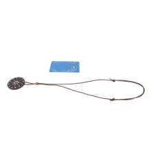Vulkanstein-Halskette mit Gravur & Strass für Damen & Herren
