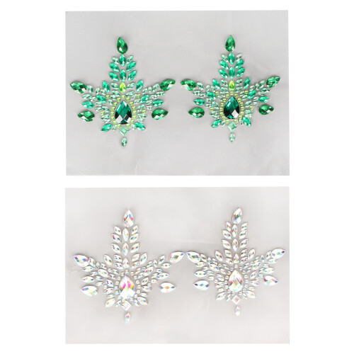 Borstjuwelen Strass Sticker Art Tattoo