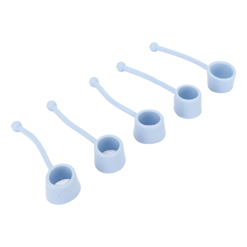 5x Finger-Dehntrainer, elastisch, 40lb, blau 2