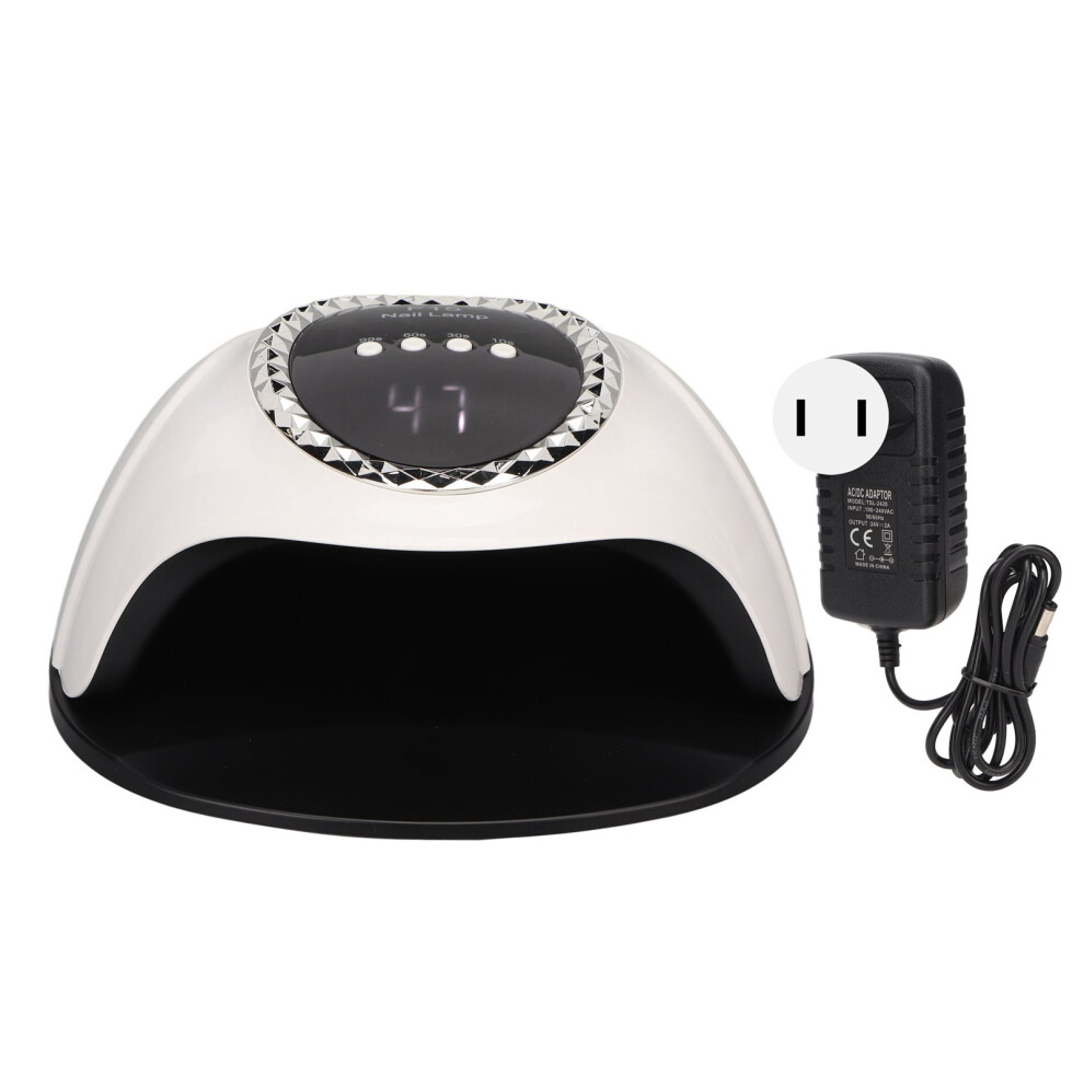 (US Plug) UV LED Nail Lamp 4 Timers Fast Curing 60PCS Chips 168W