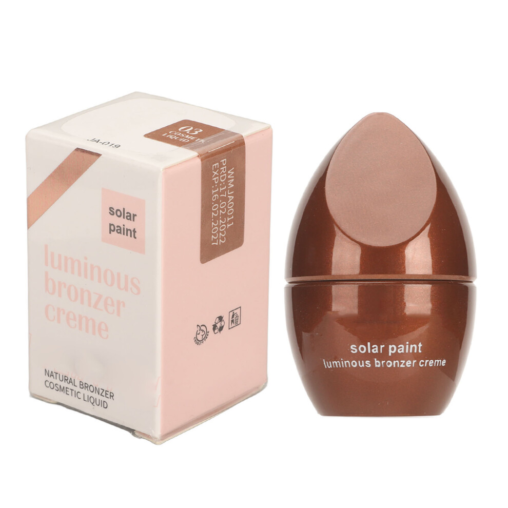 Cream Bronzer Contour Liquid Metallic Skin Tone Dullness Highlighting