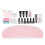 Nail Art Curing Lamp Base Top Coat Water Tips Extension Glue Set 2