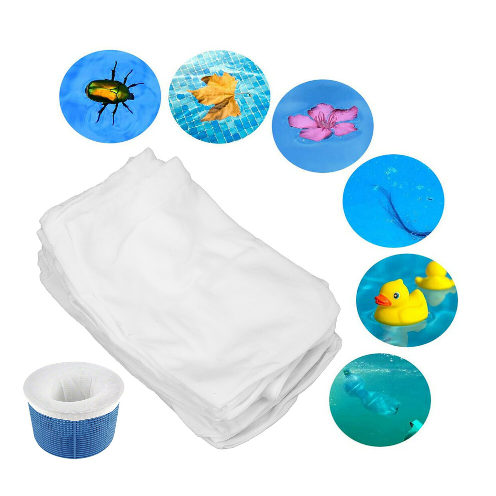 20pcs Pool Skimmer Socks Disposable Stretchable Filter Socks for Pool Spa