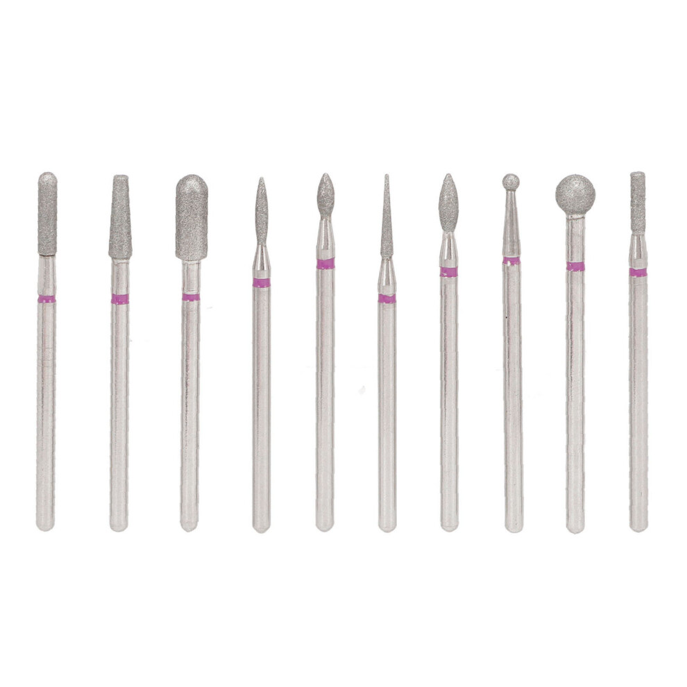 10pcs Professional Nail Drill Bit Set Emery Cuticle Remover