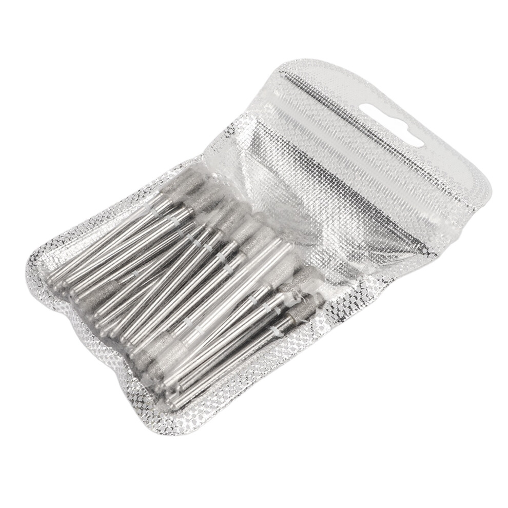 50pcs Nail Drill Bits Acrylic Gel Removal Diamond Sand Polishing