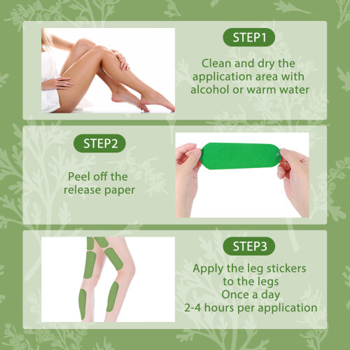 Pretfy 30PCS Mugwort Leg Patch Moxibustion Lifting