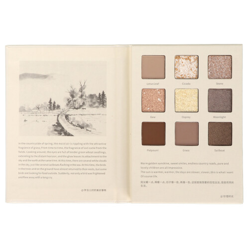 9-Color Matte Metallic Eyeshadow Palette Highly Pigmented
